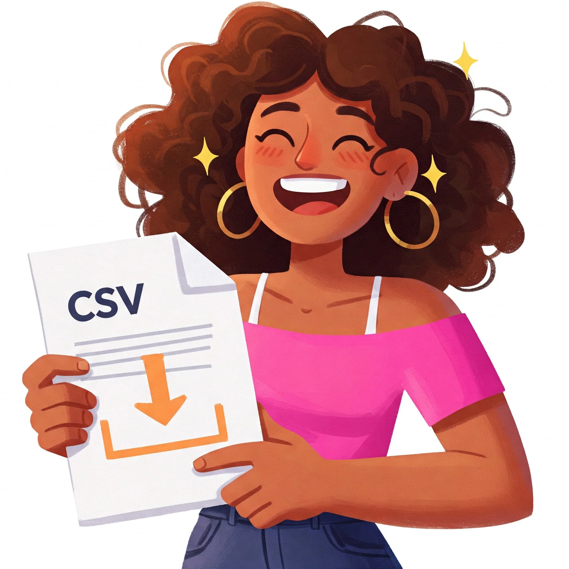 Downloaded csv file